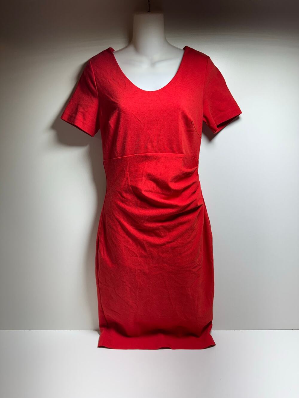 Boden Women’s Sz 8R Red Short Sleeve Sheath Dress Christmas Red Holiday Party 0